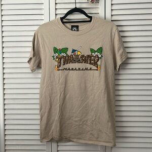 3 for 20$ unisex thrasher tan tee shirt NWOT